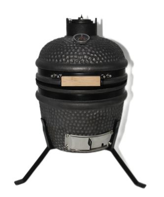 Vỉ nướng Kamado 13 inch màu đen mờ 32cm ngoài trời bằng gốm