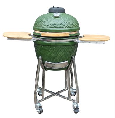 Đồ dùng nhà bếp nướng Kamado 48cm 18 inch Tất cả trong một màu xanh lá cây