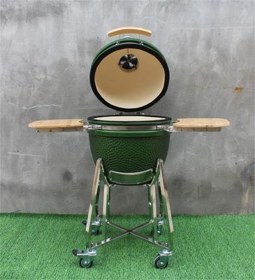 Vỉ nướng Kamado ngoài trời 48cm 18 inch Thép không gỉ màu xanh lá cây