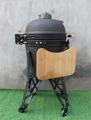 Lò nướng thịt nướng bằng gốm 20 inch ngoài trời màu đen mờ 51cm