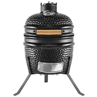 Màu đen 32cm 13 inch Kamado Grill Khả năng chống cháy cao