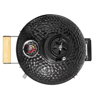 Màu đen 32cm 13 inch Kamado Grill Khả năng chống cháy cao