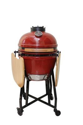Màu đỏ nhiệt đới 18 inch Kamado Grill 48cm Than gốm