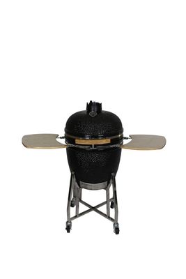 Vỉ Nướng Kamado Ngoài Trời 22 Inch Than Thép Không Gỉ Màu Đen 57cm