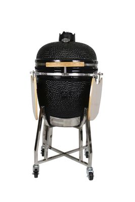 Vỉ Nướng Kamado Ngoài Trời 22 Inch Than Thép Không Gỉ Màu Đen 57cm