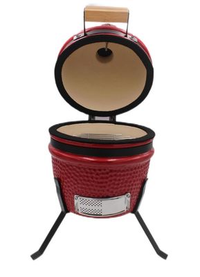 Than Nướng Ngoài Trời 13 Inch Kamado Grill Màu Đỏ 32cm