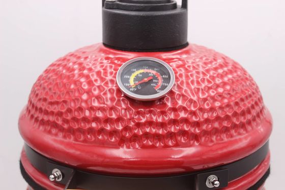 Than Nướng Ngoài Trời 13 Inch Kamado Grill Màu Đỏ 32cm
