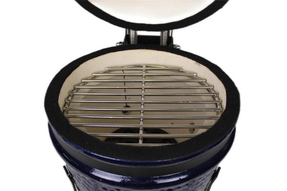 Vỉ nướng ngoài trời bằng gốm Kamado 13 inch Màu xanh hải quân 32cm