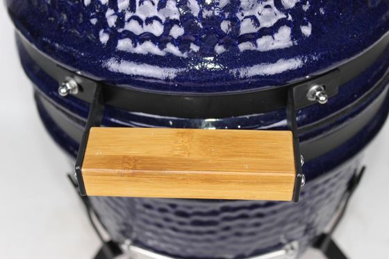 Vỉ nướng ngoài trời bằng gốm Kamado 13 inch Màu xanh hải quân 32cm