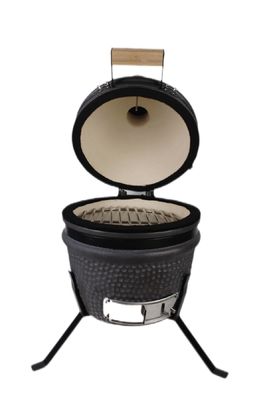 Vỉ nướng Kamado 13 inch màu đen mờ 32cm ngoài trời bằng gốm