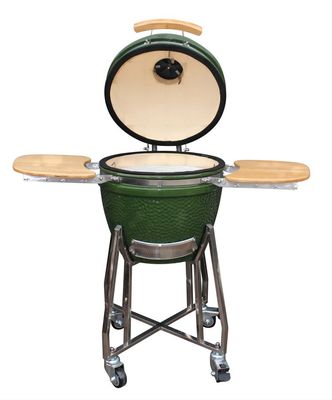 Đồ dùng nhà bếp nướng Kamado 48cm 18 inch Tất cả trong một màu xanh lá cây