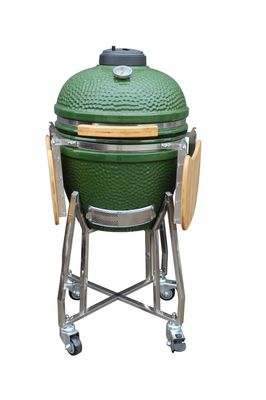 Đồ dùng nhà bếp nướng Kamado 48cm 18 inch Tất cả trong một màu xanh lá cây