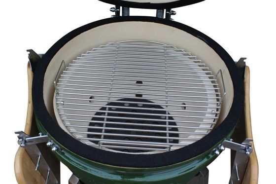 Đồ dùng nhà bếp nướng Kamado 48cm 18 inch Tất cả trong một màu xanh lá cây