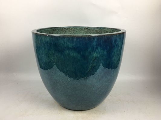 Chậu trồng cây ngoài trời tráng men tròn 3 Chậu trồng cây tráng men 14'' 18'' 22''