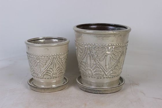 Đĩa trong nhà bằng gốm tráng men 6 inch và 8 inch