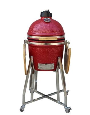 Đồ dùng nhà bếp bằng thép không gỉ nướng Kamado Grill 39cm 15 inch màu đỏ