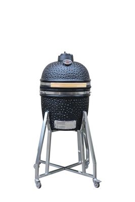 Đồ dùng nhà bếp Kamado Grill 15 inch bằng gốm Màu đen 39cm