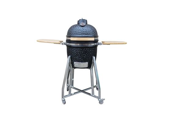 Màu Đen Sáng Bóng Đồ Dùng Nhà Bếp Than Nướng Kamado 39cm 15 Inch
