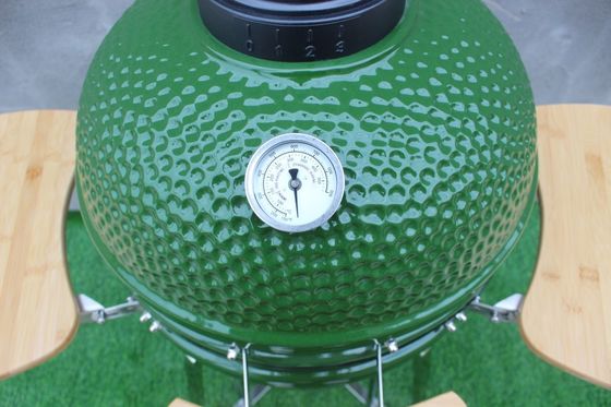 Vỉ nướng Kamado ngoài trời 48cm 18 inch Thép không gỉ màu xanh lá cây