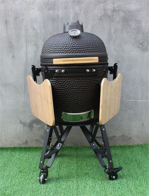 Đồ dùng nhà bếp nướng Kamado 20 inch bằng than 51cm Màu đen mờ