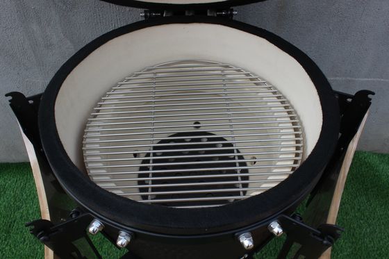 Đồ dùng nhà bếp nướng Kamado 20 inch bằng than 51cm Màu đen mờ