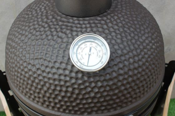 Vỉ nướng Kamado gốm 20 inch ngoài trời màu đen mờ 51cm