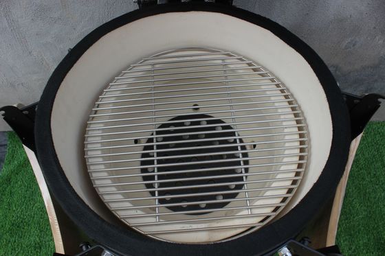 Lò nướng thịt nướng bằng gốm 20 inch ngoài trời màu đen mờ 51cm