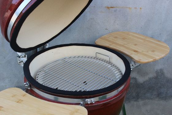 Lò nướng than gốm 48cm Màu đỏ nhiệt đới 18 inch