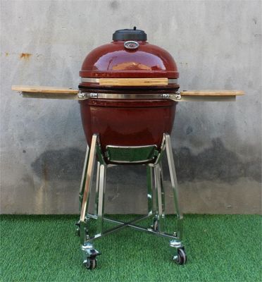Lò nướng thịt nướng bằng sứ 18 inch Màu đỏ nhiệt đới 48cm