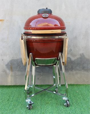 Lò nướng than gốm 48cm Màu đỏ nhiệt đới 18 inch