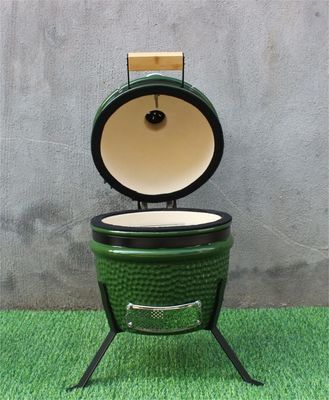 Bếp than gốm 13 inch ngoài trời màu xanh lá cây 33cm